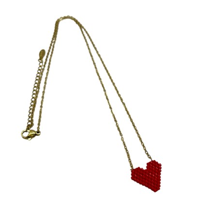 necklace with red heart1